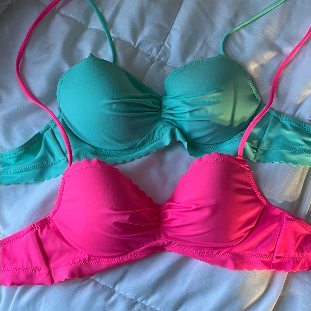 Victoria's Secret Scalloped Bathing Suit Top Bundle